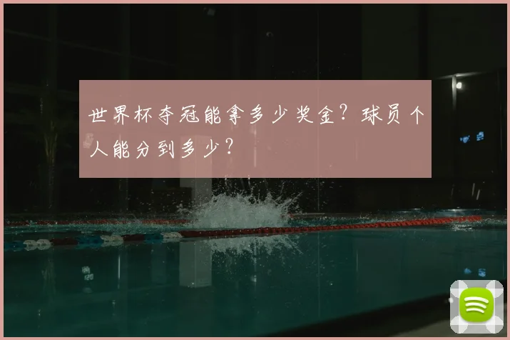 世界杯夺冠能拿多少奖金？球员个人能分到多少？